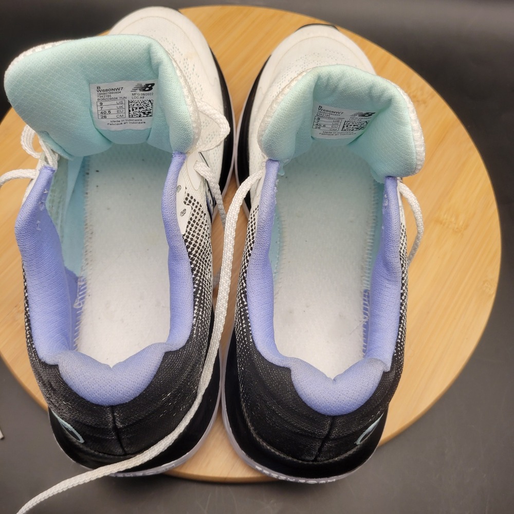 New Balance Fresh Foam 680 v7 Womens Running Shoes White Blue W680NW7 Size 9 - Picture 7 of 8